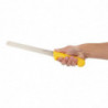 Faca de corte amarela com lâmina serrilhada de 25,5 cm - Hygiplas - Fourniresto
