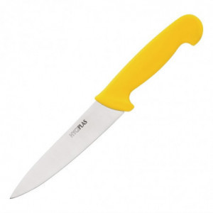 Faca de Cozinha Amarela Lâmina 16 cm - Hygiplas - Fourniresto