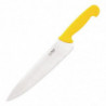 Faca de Cozinha Amarela Lâmina 25,5 cm - Hygiplas - Fourniresto