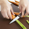 Faca de escritório marrom lâmina 9 cm - Hygiplas - Fourniresto