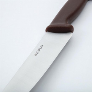 Faca de Cozinha Marrom Lâmina 21,5 cm - Hygiplas - Fourniresto