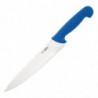 Faca de Cozinha Azul Lâmina 25,5 cm - Hygiplas - Fourniresto