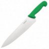 Faca de Cozinha Verde Lâmina 25,5 cm - Hygiplas - Fourniresto