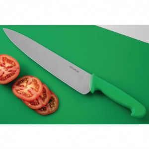 Faca de Cozinha Verde Lâmina 25,5 cm - Hygiplas - Fourniresto