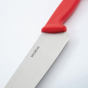 Faca de Cozinha Vermelha Lâmina 25,5 cm - Hygiplas - Fourniresto