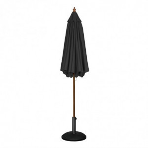 Guarda-sol Preto Redondo Ø 3 M - Bolero - Fourniresto