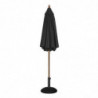 Guarda-sol Preto Redondo Ø 3 M - Bolero - Fourniresto