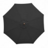 Guarda-sol Preto Redondo Ø 3 M - Bolero - Fourniresto
