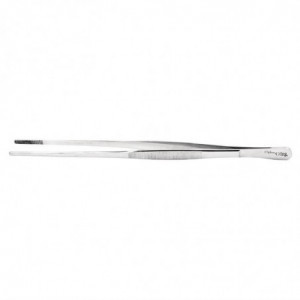 Pinça de Aço Inoxidável com Pontas Arredondadas 300 mm - FourniResto - Fourniresto