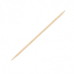 Palitos de coquetel de madeira biodegradáveis ​​80 mm - Pacote com 1000 - Fiesta Green - Fourniresto