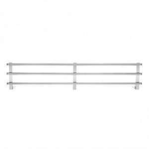 Prateleira de parede tubular em inox 1500 mm - Vogue - Fourniresto
