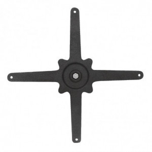 Pé de mesa quadrado efeito escada em ferro fundido 425 x 720 mm - Bolero - Fourniresto