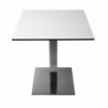 Pé de mesa quadrado em aço inoxidável 720 x 430 mm - Bolero - Fourniresto
