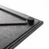 Pé de mesa quadrado em aço inoxidável 720 x 430 mm - Bolero - Fourniresto
