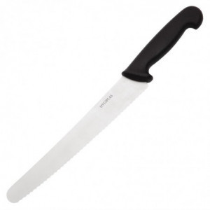 Faca de pastelaria preta 25 cm - Hygiplas - Fourniresto