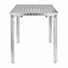 Mesa Quadrada Empilhável em Aço Inoxidável 600 x 600 mm - Bolero - Fourniresto