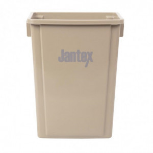 Contentor de Reciclagem Bege em Polipropileno 56 L - Jantex - Fourniresto