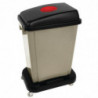 Contentor de Reciclagem Bege em Polipropileno 56 L - Jantex - Fourniresto