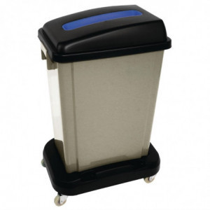 Contentor de Reciclagem Bege em Polipropileno 56 L - Jantex - Fourniresto