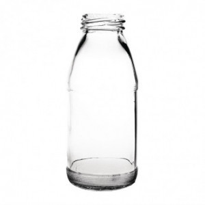 Mini Garrafa de Leite de Vidro 200 ml - Conjunto de 12 - Olympia - Fourniresto