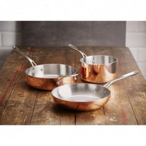 Caçarola de Cobre 3 Camadas Indução Ø 180 mm - Vogue - Fourniresto