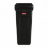 Coletor de Reciclagem com Tubos de Ventilação Preto 60 L - Rubbermaid - Fourniresto