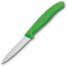 Faca de Cozinha Verde Lâmina Serrilhada 8 cm - Victorinox - Fourniresto