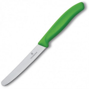 Faca para Tomate Verde Lâmina Serrilhada 11 cm - Victorinox - Fourniresto