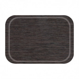 Tabuleiro de Serviço Antiderrapante Wengé em Melamina 375 x 265 mm - Roltex - Fourniresto