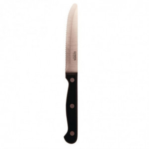 Faca de carne redonda preta - Conjunto de 12 - Olympia - Fourniresto