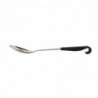Colher de Serviço Perfurada Cabo Preto em Inox 340 mm - Vogue - Fourniresto