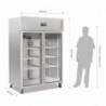 Vitrina Refrigerada Positiva GN 2/1 Simple 600 L - Polar - Fourniresto