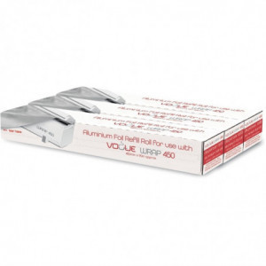 Rolo de Papel Alumínio para Dispensador Wrap450 - Conjunto de 3 - Vogue - Fourniresto