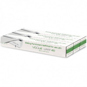 Rolo de Papel Vegetal para Dispensador Wrap450 - Conjunto de 3 - Vogue - Fourniresto
