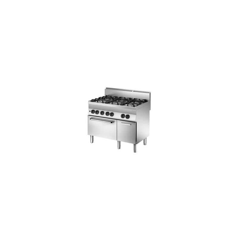 Forno 6 bocas com forno a gás e armário Série 650 Forno 6 bocas com forno a gás e armário Série 650