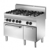 Forno 6 bocas com forno a gás e armário Série 650