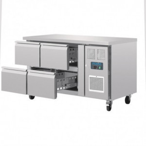 Mesa Refrigerada GN 1/1 Ventilada 4 Gavetas Série U 314L - Polar - Fourniresto