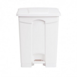 Caixote do lixo de cozinha com pedal branco 65L - Jantex - Fourniresto