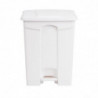 Caixote do lixo de cozinha com pedal branco 65L - Jantex - Fourniresto