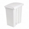 Caixote do lixo de cozinha com pedal branco 65L - Jantex - Fourniresto