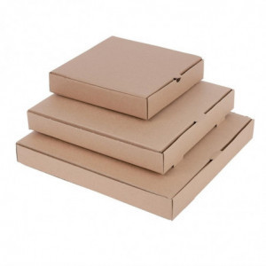 Caixas de pizza Kraft de 23cm - Pacote de 100 - Fiesta Green - Fourniresto