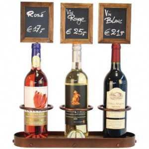 Expositor para garrafa de vinho com quadros negros - Securit - Fourniresto