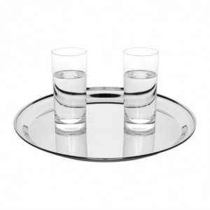 Tabuleiro de serviço redondo em aço inoxidável Ø 405mm - Olympia - Fourniresto
