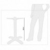 Pé de mesa 4 pés em alumínio - Bolero