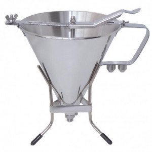 Funil de Aço Inoxidável com Pistão Automático 1,5L - De Buyer - Fourniresto