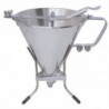 Funil de Aço Inoxidável com Pistão Automático 1,5L - De Buyer - Fourniresto