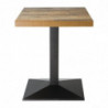 Tabuleiro de Mesa Quadrado Efeito Madeira Envelhecida - L 700mm - Bolero