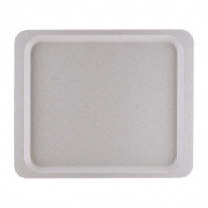 Tabuleiro de serviço em poliéster GN1/2 325x265mm Cinza marmorizado - Roltex - Fourniresto