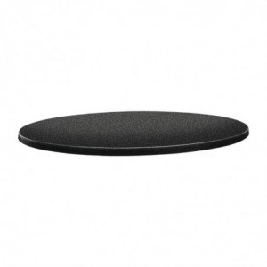 Tampo de mesa redondo Classic Line em antracite - Ø 800mm - Topalit