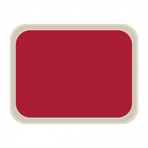 Tabuleiro de Serviço em Poliéster Padrão 470x360mm Vermelho - Roltex - Fourniresto